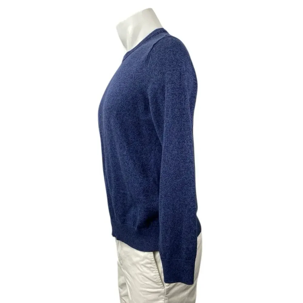 Banana Republic Premium Luxe Yarn Men's Navy Blue Crew Neck Sweater Top Size M